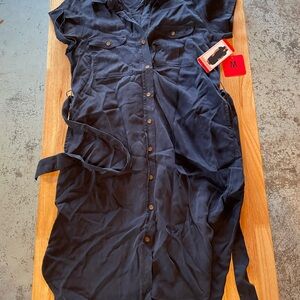 Elegant Navy Midi Dress